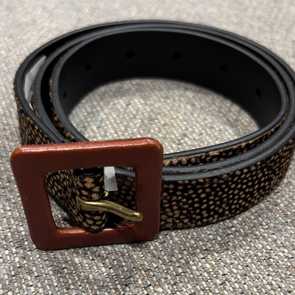 Madewell  animal Print Patterned Belt